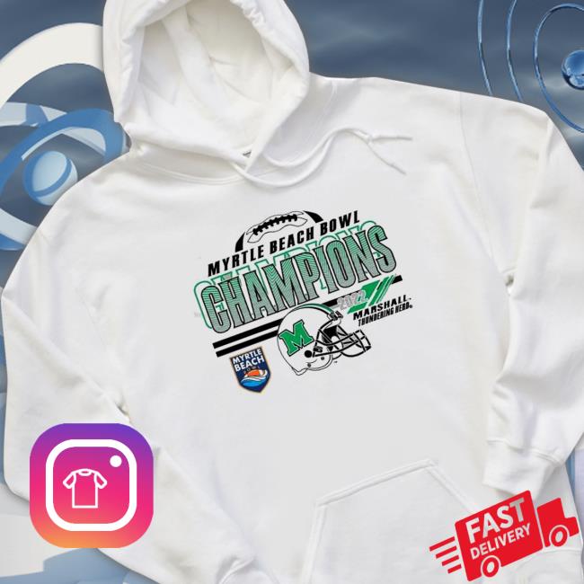 Marshall University Football 2022 Myrtle Beach Bowl Champions T-Shirt