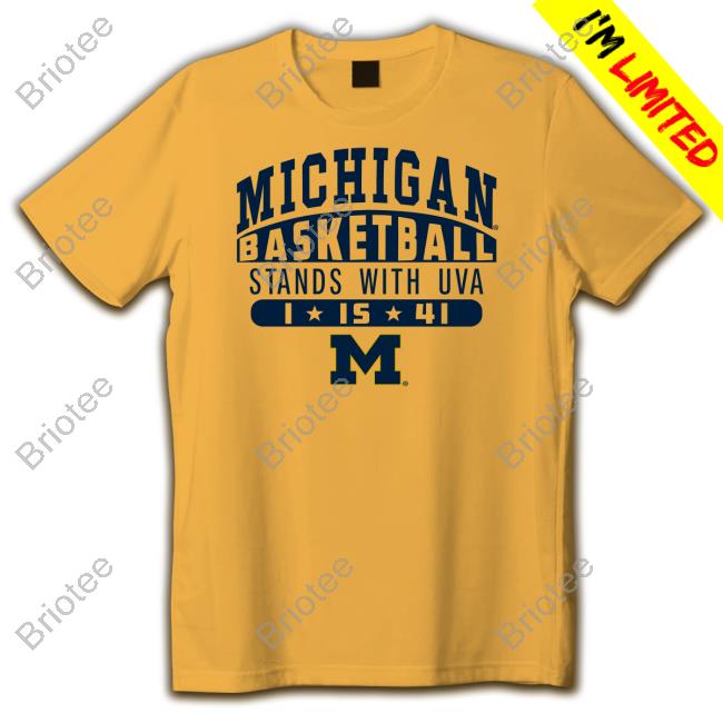 Michigan Basketball Stands With Uva Chandler Davis Jr Perry T-Shirt