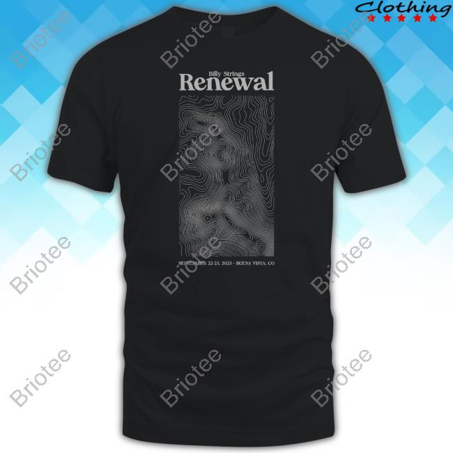 Official Billy Strings Renewal 2023 Topographical Shirt