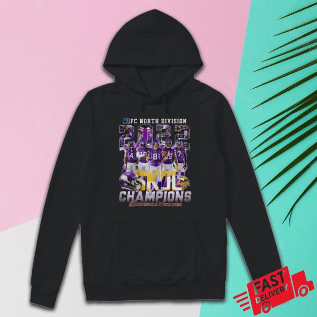 Official Nfc North Division 2022 Skol Champions Minnesota Vikings Sweatshirts