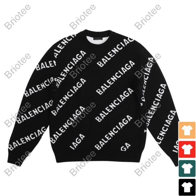 Official Saks Fifth Avenue Clothing Store Shop Balenciaga Allover Logo Black White AOP Shirts 3D All Over Print Saksfifthavenue