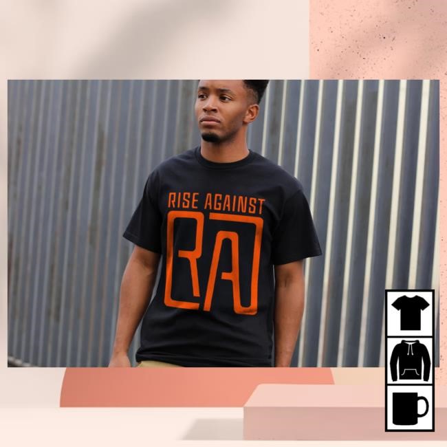 Rise Against Merch Store RA Square Logo Tees (Black)
