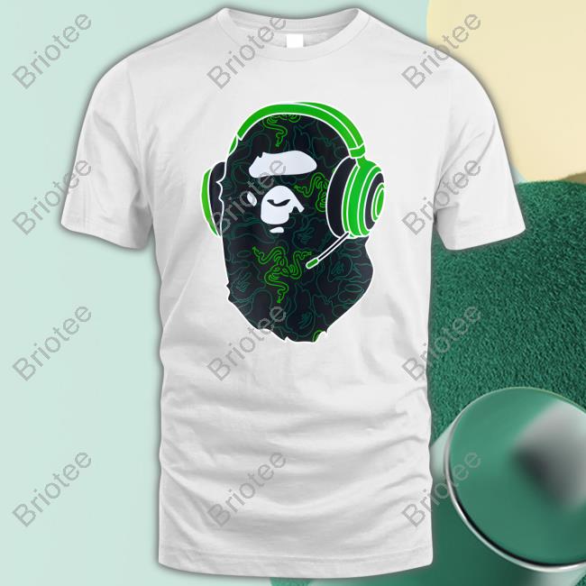 Original Bape X Razer Neon Camo Ape Head Shirts