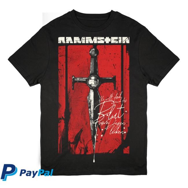 Rammstein Bett in Flammen New Tee Rammstein Merch