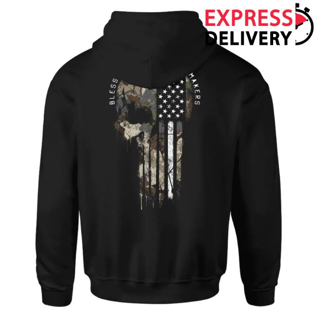 Official Howitzer Clothing Blessed The Are Peacemakers Hoodie Black