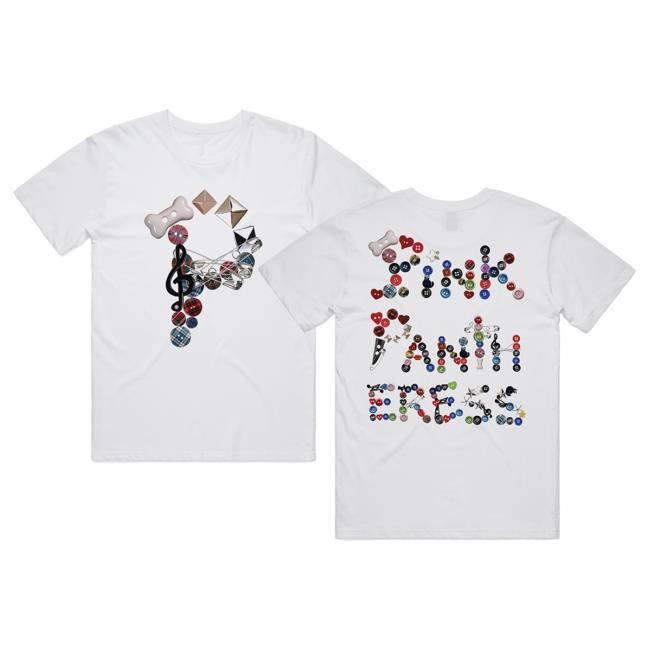 Official PinkPantheress Buttons Top Shirt White