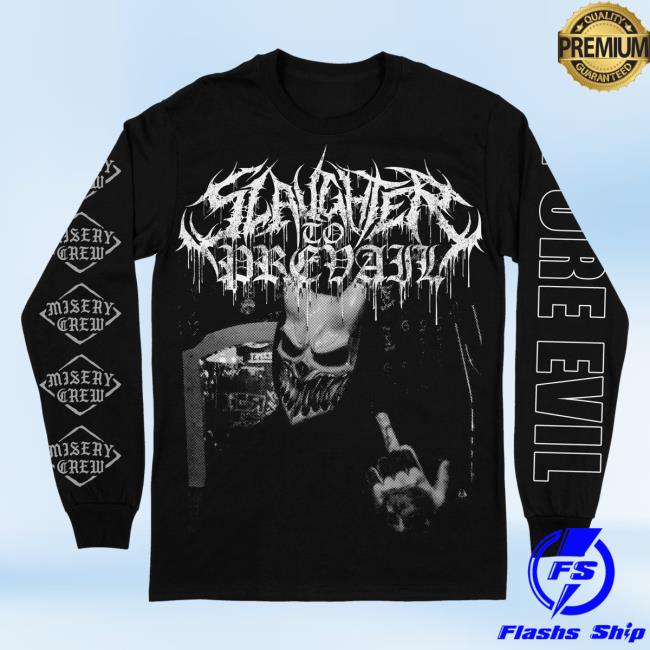Sumerian Records Rising Merch Slaughter To Prevail Pure Evil Long Sleeve Tee Shirt RisingMerch