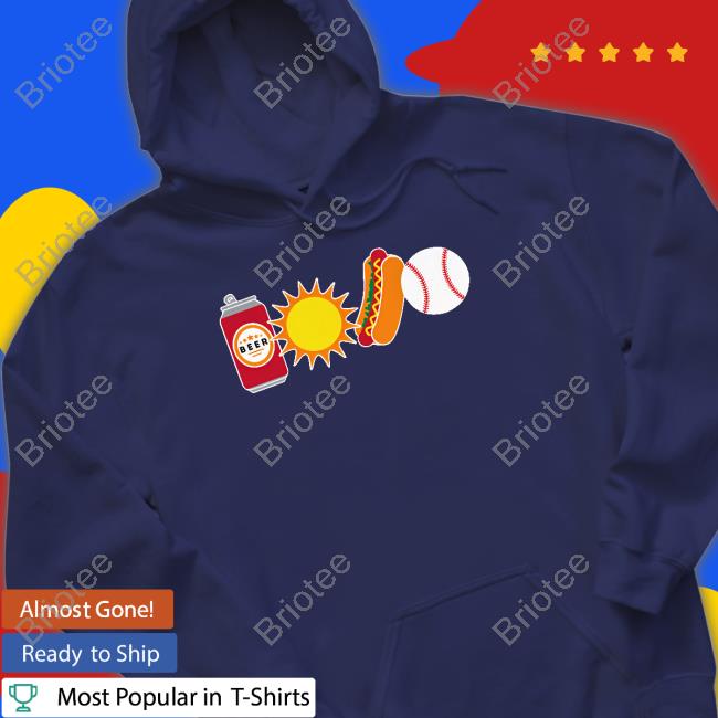 The Chicago Version Beer Sun Hotdog Ball Shirts