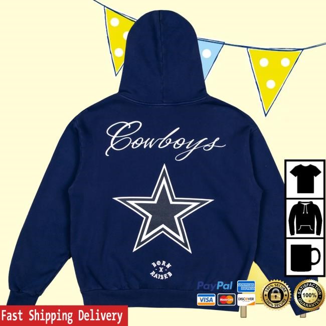 Official Born X Raised Merch Store Born X Raised + Cowboys Fine Line Tee: Navy By Bxr Sport + NFL