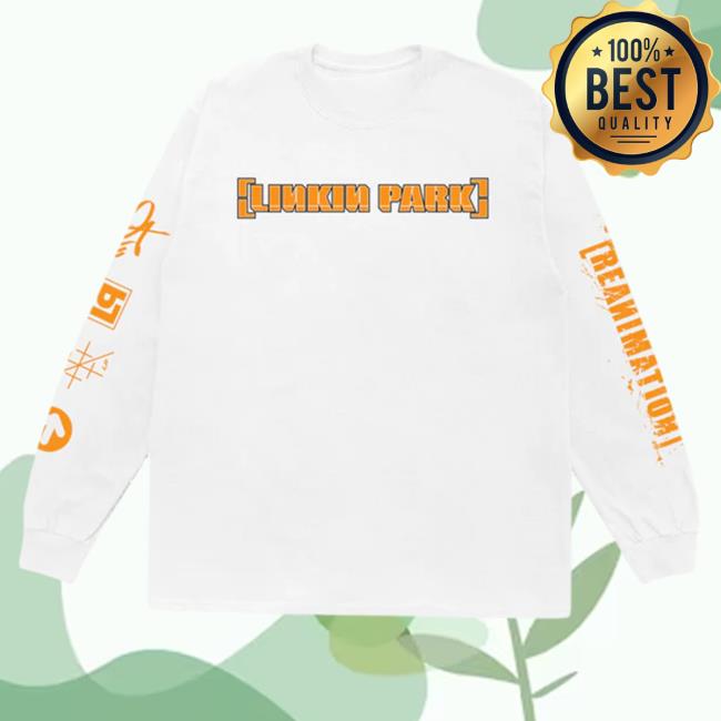 Official Linkin Park Merch Reanimation Robot Sketch White Sweater