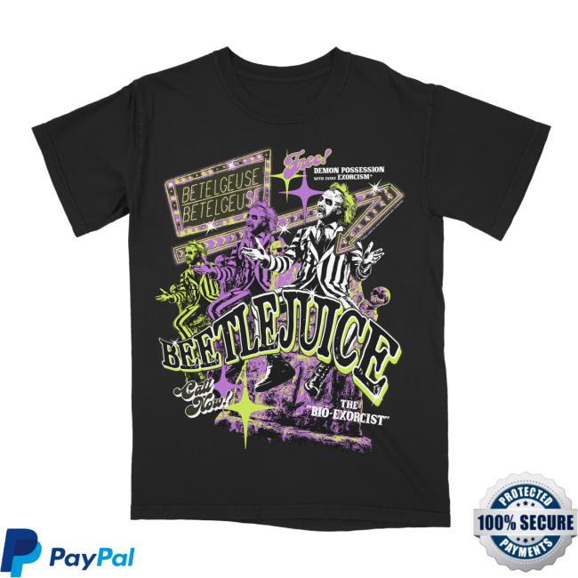 Official Studio House Designs Beetlejuice Black Hot Shirt Studiohouse Designs