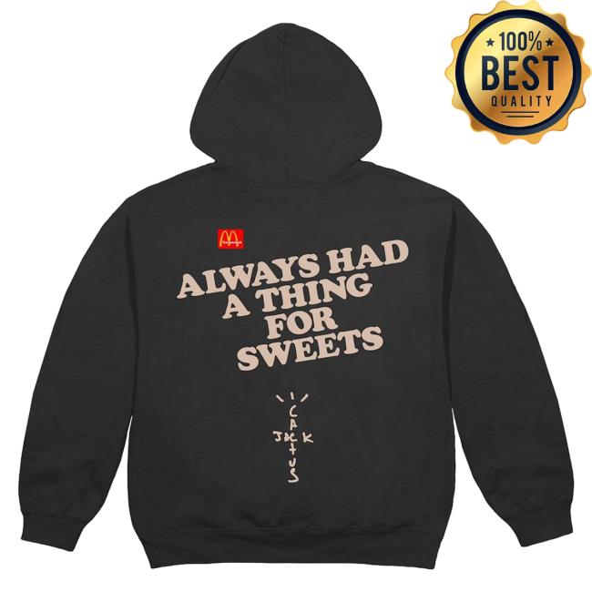 Official Travis Scott Merch Store Travis Scott X Mcdonald's Apple Pie Top Shirt Washed Black TravisScott Shop