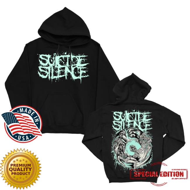 Official Suicide Silence Merch Hands Of A Killer Glow In The Dark Shirt 2023 SuicideSilence