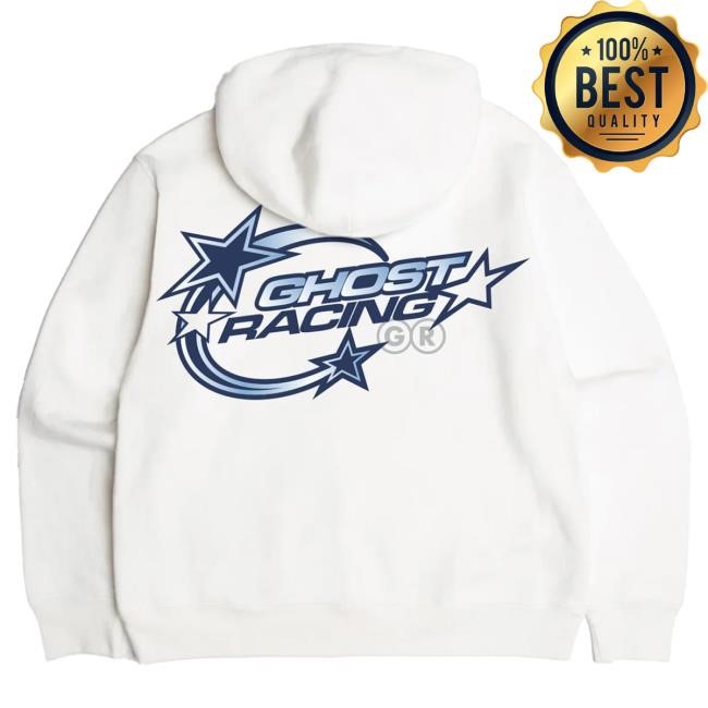 Blue Y2K Gr Hoodie White Ghost Racing Wardrobe Essential