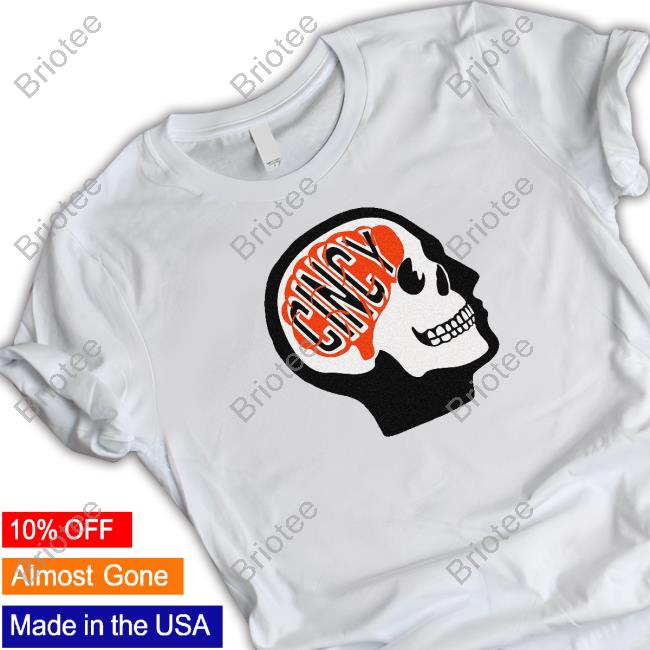 Official Glenn Goodberry Cincinnati Bengals Cincy Football On The Brain T-Shirt