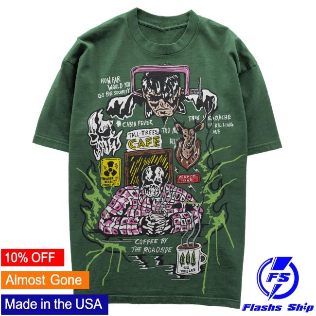 Official Warren Lotas Roadside Coffee Shirt Green