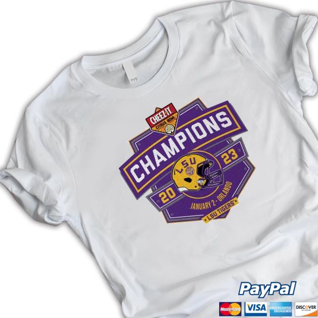 2023 Citrus Bowl Champions Lsu Tigers Shield Sweatshirt