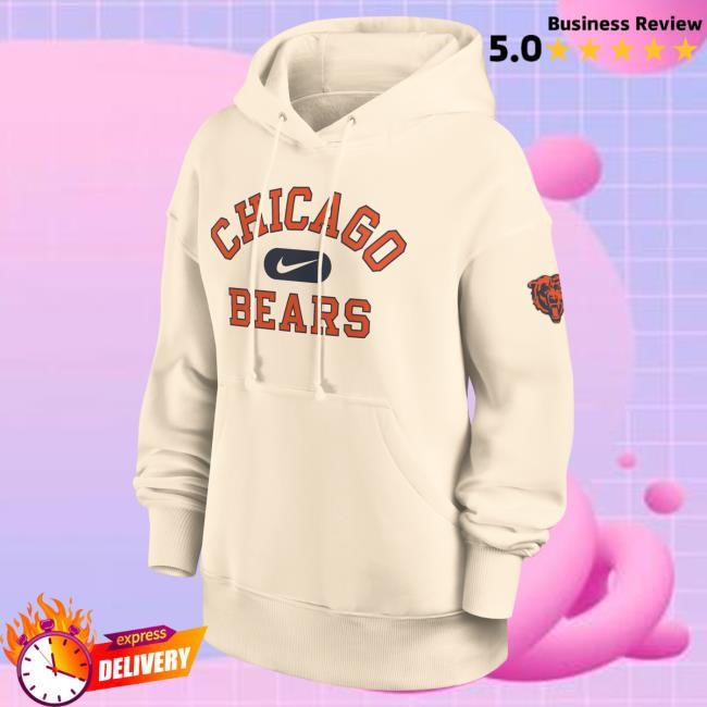 Retro Chicago Bears Nike Oversized Legacy Phoenix Hoodie NFL Fan Wardrobe
