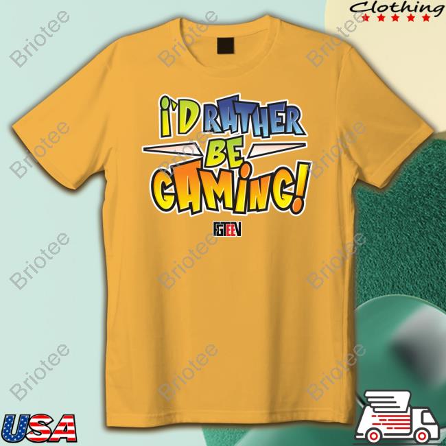 Fgteev I'd Rather Be Gaming Long Sleeve Tee