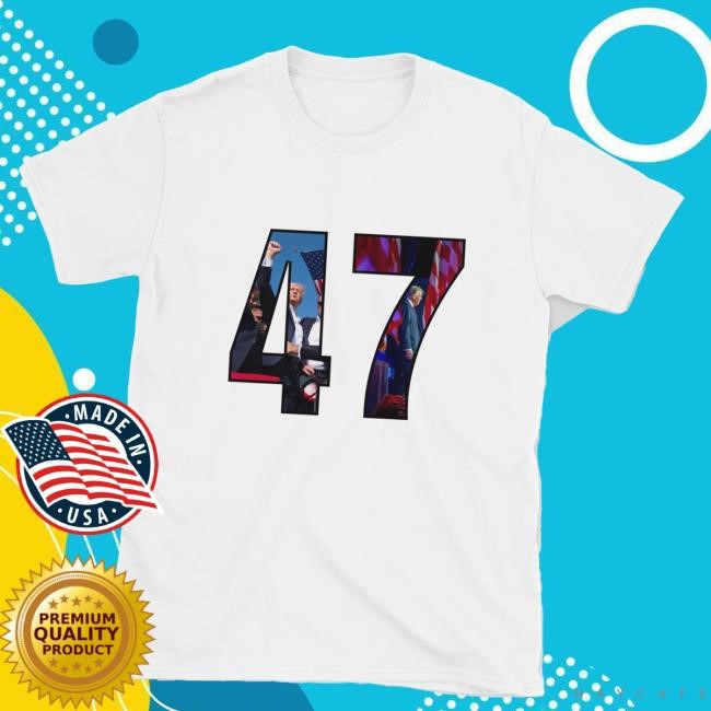 Trump 47 Fighting Shooting Tee