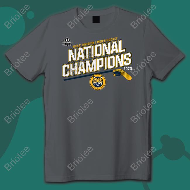 Official NCAA Shop Quinnipiac Bobcats Ncaa Division I Men's Ice Hockey National Champions 2023 T Shirt
