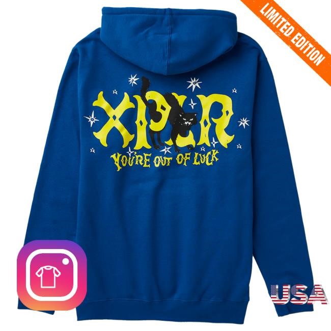 Official Sam And Colby Merch Store Shopxplr Sam And Colby Bad Luck Hooded Sweatshirt Xplr SamAndColby