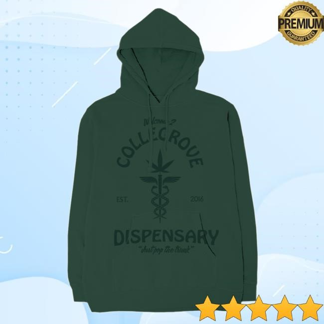 Lil Wayne Official Merch Shop Collegrove Dispensary Swearter Hoody On Forest Green