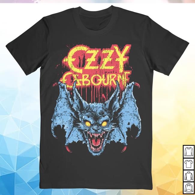 Ozzy Osbourne Glowing Eyes Bat Tshirt