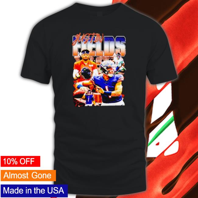 Justin Fields Picture Collage Long Sleeve Shirt
