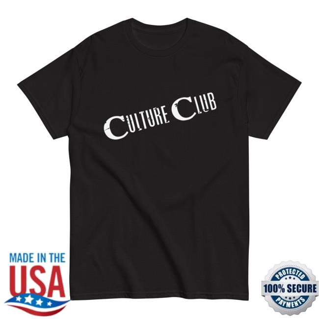 Culture Club Merch Shop Culture Club Logo Black T Shirt Boy George and Culture Club