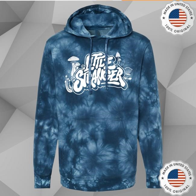 Official Little Stranger Merch Little Stranger LS Shroom Logo Tie Dye Attractive Hoodie - Navy
