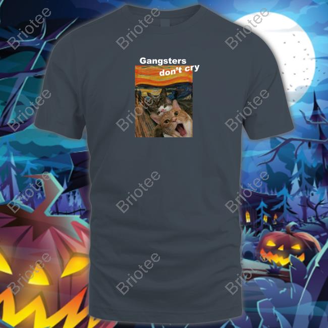Christian Yu Wearing Gangsters Don't Cry Cat T Shirt