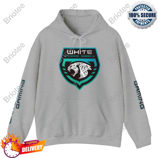 Official Soar Dogg White Leopard Gaming Hoodies Grey