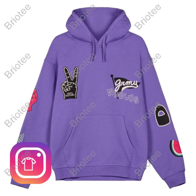 Official Grimey Nablus Vintage Hoodie Violet