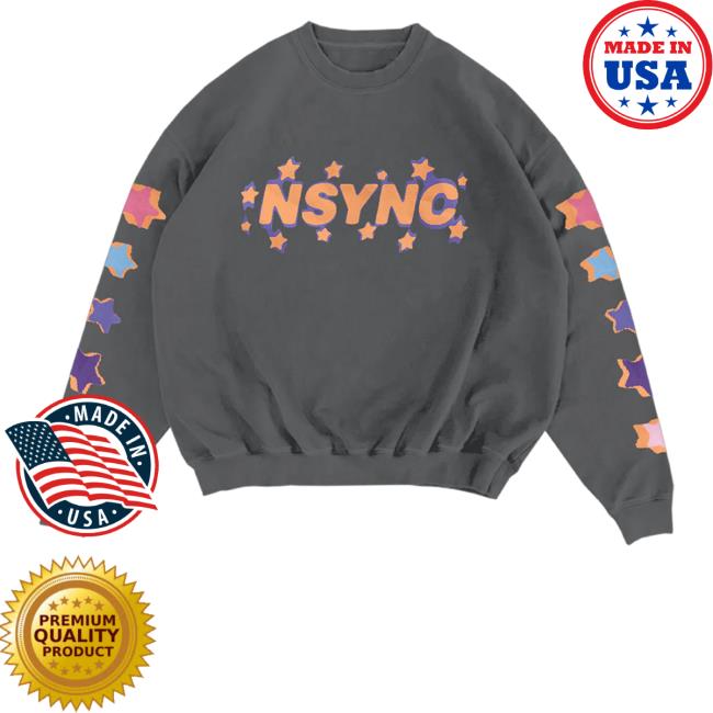 Official Nsync Merch Nsync Star Long Sleeve T Shirt