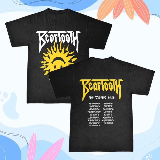 Official Beartooth Band Clothing Beartooth Clothing Beartooth Summer 2023 Tour T Shirt Beartoothband