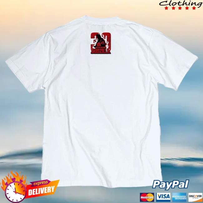 Official Godzilla Merch Store Godzilla vs. Destoroyah 30th Anniversary Scene Illustration Tees 3 (Destoroyah (Flying Object)) White