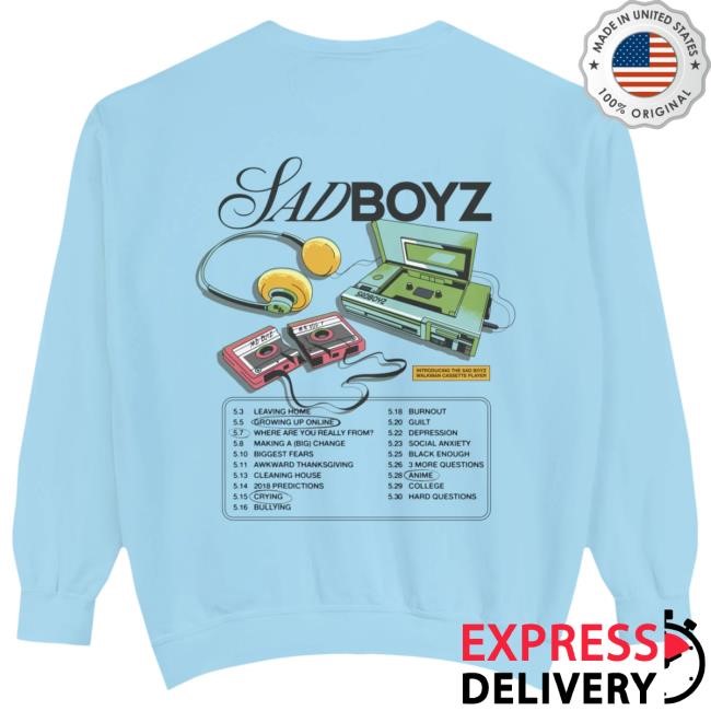 Sad Boyz Merch Sad Boyz Cassette New Crewneck Sweatshirt - Sad Boyz Official Store