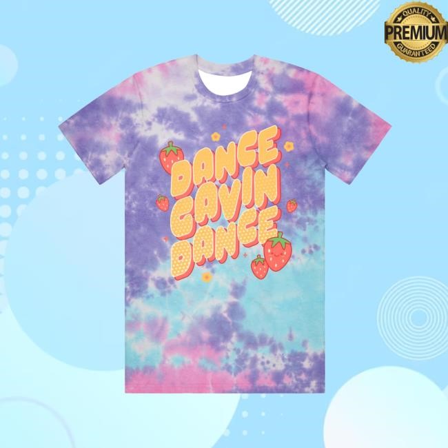 Official Dance Gavin Dance Merch Kawaii Strawberry - Cotton Candy Tie Dye Shirt 2025 DanceGavinDance
