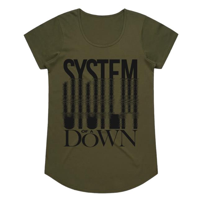 Official System Of A Down Clothing Merch Store Shop System Of A Down System Ripple Ladies T Shirt SystemOfADown