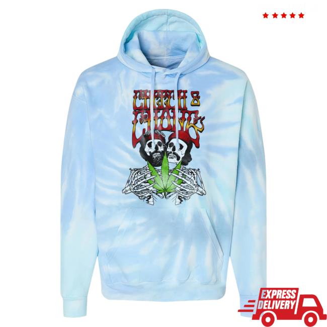 Official Cheech And Chong Store Shop 420 Collection Stoned Dead Tie Dye Crew neck Cheechandchong Merch