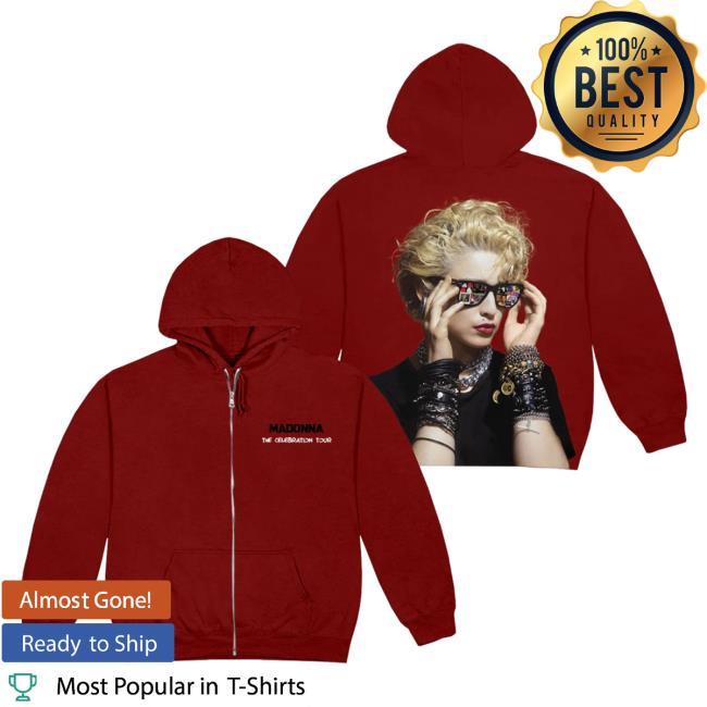 Official Madonna Merch Store Madonna The Celebration Tour Finally Enough Love Zip Up Pullover Hoodie Madonna Louise Ciccone Clothing Shop