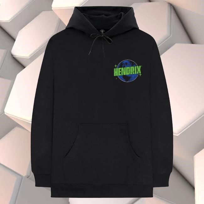 Jimi Hendrix Mother Earth Black Popover Hoodie