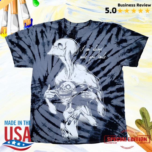 Official Any Means Necessary Clothing Tie Dye I Can Always Make You Smile Smiles T Shirt Sinister Tie-Dye