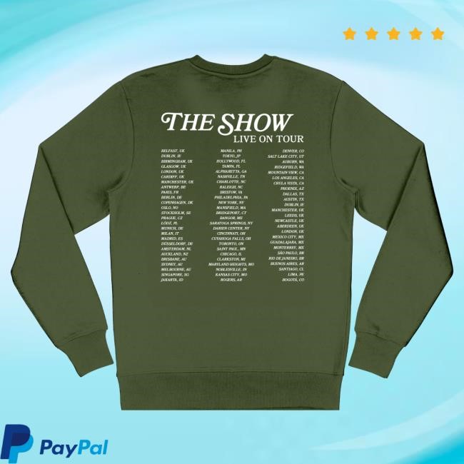 Official Niall Horan Merch Store Shop Niall Horan On A Night Like Tonight Green Pullover Sweatshirt NiallHoran