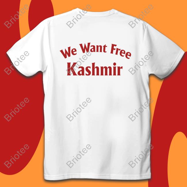 We Want Free Kashmir Hoodie Anas Kashmiri
