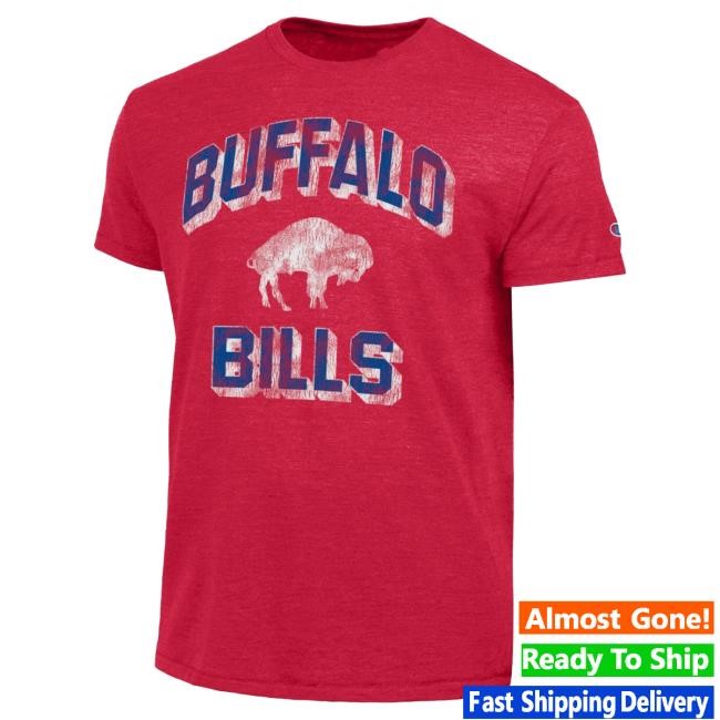 Graphic Buffalo Bills Champion Royal Shirt Fanatics Minimal Logo Buffalo Bills Champion Fanatics Tee