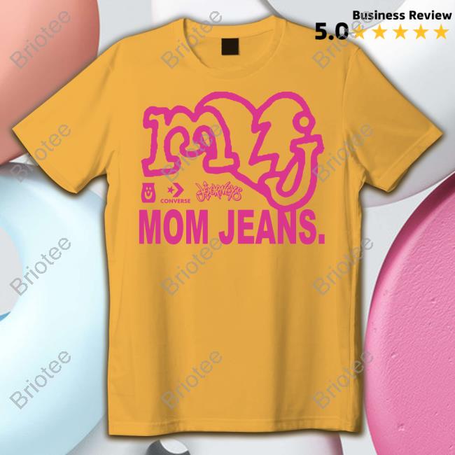 Mom Jeans Merch Yellow Logo Tee Shirt