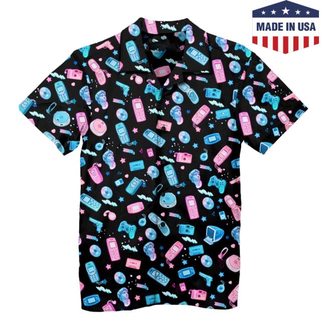 Vapor95 Clothing Store Millennium Tech Hawaiian Shirt New