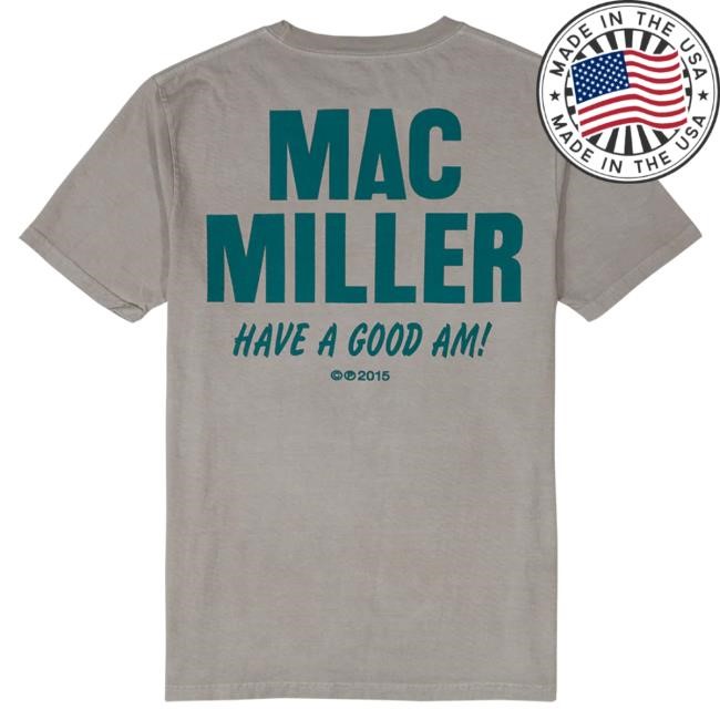 Official Mac Miller Merch Store Alarm Clock Tshirt